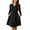 Black, variant on Fancyglim Women Plus Size Dresses Long Sleeve V Neck Casual Button Fashion Fall Aline Dress with Pockets Burgundy 3XL