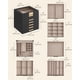 thumbnail image 5 of Joyero SONGMICS Organizador de 6 capas con tapa de vidrio grafito, 5 of 7