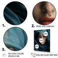 thumbnail image 3 of Designart "Serene Beauty In Sapphire Hues I" Fashion Woman Floater Framed Canvas Prints, 3 of 5