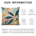 thumbnail image 5 of Creowell Tropical Summer Pillow Covers , Colorful Tropical Leaf Throw Pillow Covers Hawaiian Style Summer Palm Leaf Decorative Cushion Case for Couch Sofa Outdoor Bedroom White, 5 of 5