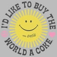 thumbnail image 2 of Men's Coca Cola Unity Sunshine Logo  Graphic Tee Athletic Heather 2X Large, 2 of 5