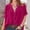 Hot Pink, variant on Kayannuo Blouses for Women Clearance Tee Shirts for Women Valentine's Day Women's Temperament Texture Gold Velvet Solid Short Sleeve Round Neck Shirt
