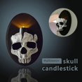 thumbnail image 2 of Skull Wall Lamp skull wall candle holder Halloween Decoration Family Horror Decorations, 2 of 5