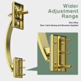 thumbnail image 2 of Front Door Lock Set Gold Front Door Handle and Deadbolt Set Adjustable .in Gold Heavy Exterior Entry Handle Reversible, 2 of 7