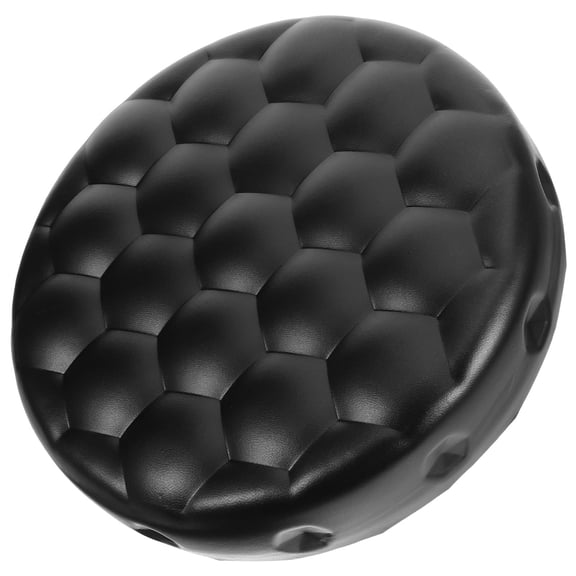 Luxshiny Round Bar Stool PU Seat Black Smooth Surface Suitable for Dining Rooms Bars