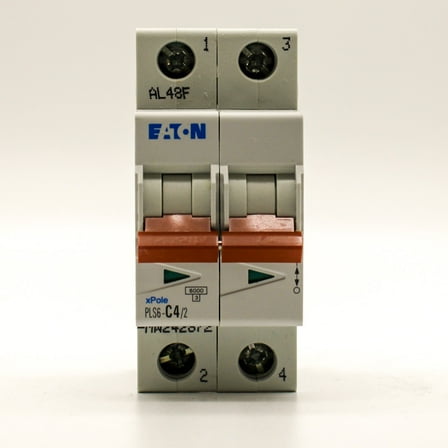 Eaton PLS6-C4/2-MW 2 Pole 4A Miniature Circuit Breaker