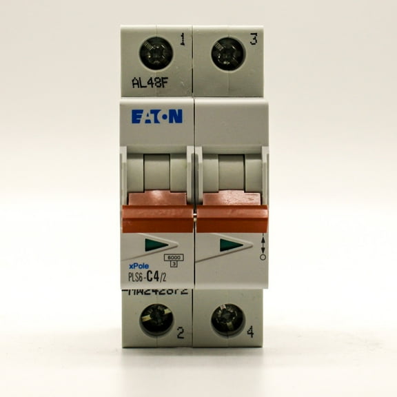 Eaton PLS6-C4/2-MW 2 Pole 4A Miniature Circuit Breaker