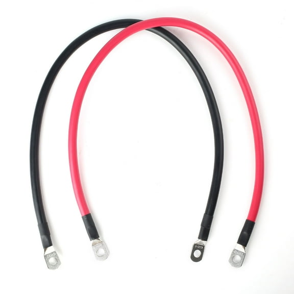 LotFancy 4-AWG Battery Cables 5/16 in Lugs, 24in Power Inverter Cables