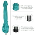 thumbnail image 7 of Scafild | 7.5 ft Solar LED Light Patio Umbrella Outdoor W/ Easy Tilt - Peacock Blue, 7 of 7
