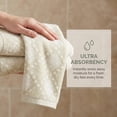 thumbnail image 4 of Unique Bargains Diamond Pattern Cotton Hand Towel Brown 29" x 13", 4 of 7