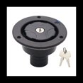 thumbnail image 1 of Lockable Filler Neck Tanks Caravan Water Fill Hatch Inlet Trailer Tank Caps RV Accessory(Black),1 x lock cover 2 x keys,Black, 1 of 5
