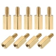 thumbnail image 2 of Uxcell Brass M2.5 8mm+5mm Male-Female Hex Standoff 20 Pack, 2 of 5