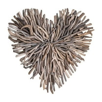 Creative Co-Op Driftwood Heart Shaped Wall Sculpture