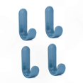 thumbnail image 1 of Set of 4 Nordic Style Wall Hooks J-Shaped Hangers for Kitchen Bathroom Storage Organization, 1 of 5