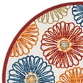 thumbnail image 6 of SAFAVIEH Cabana Aria Cream/Red 2'X8' Runner Indoor/Outdoor Area Rug Cream/Red, 6'7" x 6'7" Round, 6 of 8