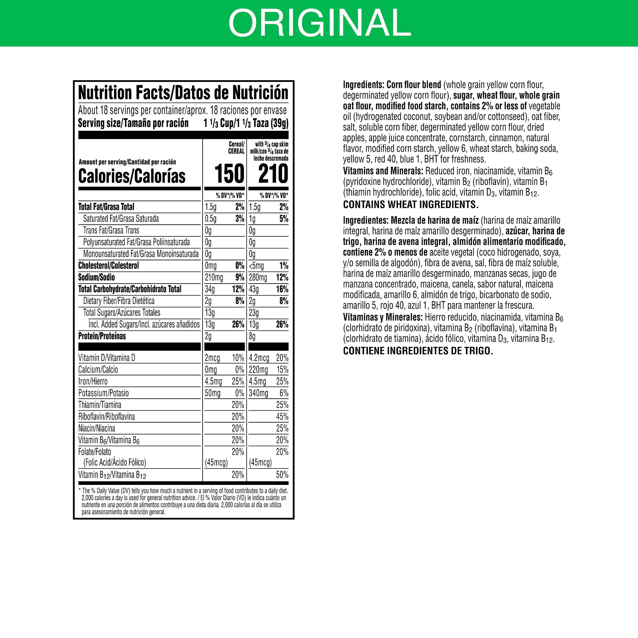 Kellogg's Apple Jacks Breakfast Cereal, Kids Cereal, Family Breakfast, Mega Size, Original, 24.7oz Box (1 Box)