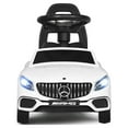 thumbnail image 4 of Gymax Licensed Mercedes Benz Kids Ride On Push Car Sliding Scooter w/Light&Music Blanc, 4 of 9