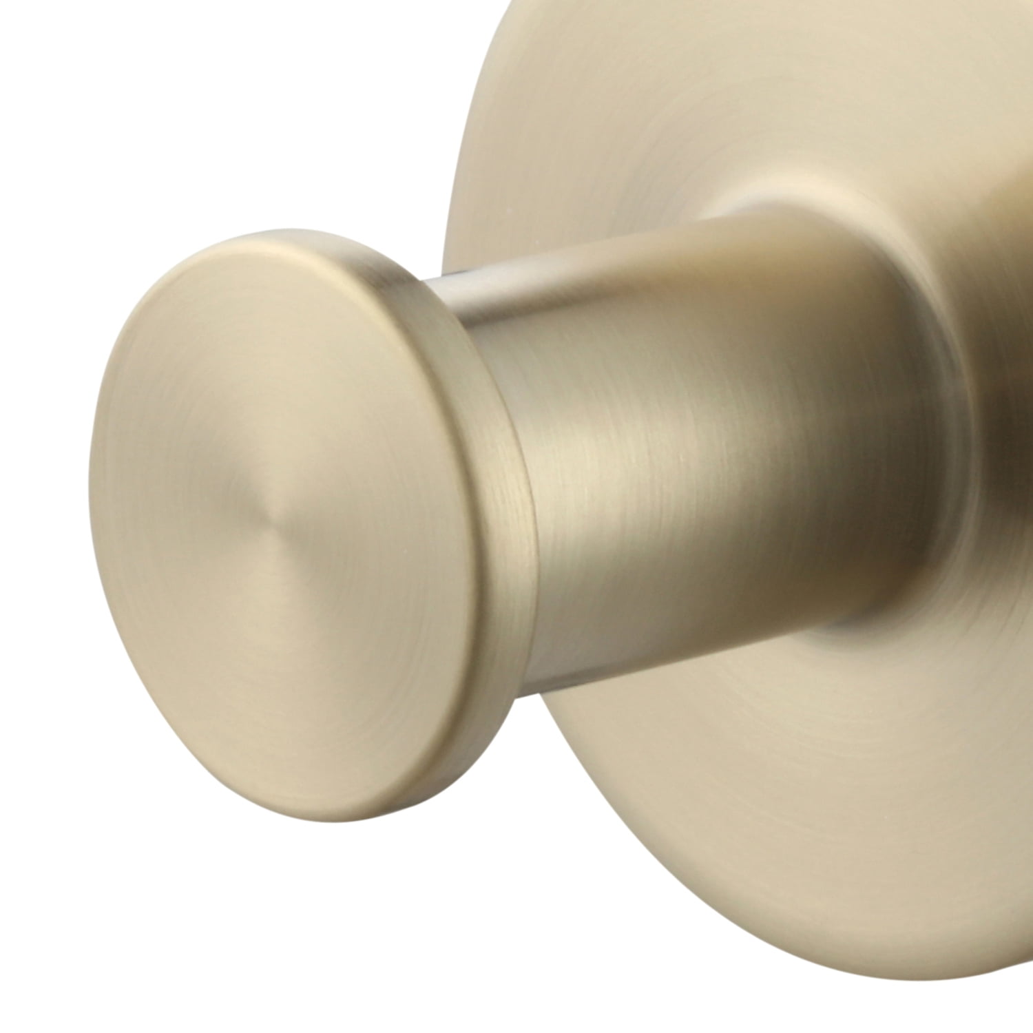 Mainstays Modern Round Robe Hook in Matte Gold, 6 Pack