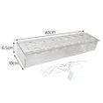 thumbnail image 2 of thinsony Acrylic Flower Vase Transparent Planter Pot for Desktop Dining Table Decor 40cmx10cmx6.5cm, 2 of 9