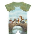 thumbnail image 2 of Winnie The Pooh Baby Boy Girl Short Sleeve Romper Clothing Set Print Cartoon Baby Summer One Piece Jumpsuit, 2 of 8