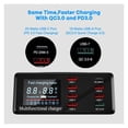 thumbnail image 3 of 100W 8 Ports USB Charger Station With Wireless Charging Digital Display Screen QC3.0 PD3.0 Quick Charge, 3 of 4