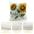 YANMS Sunflower Sunshine Decorative Throw Pillow Cover, Spring Summer