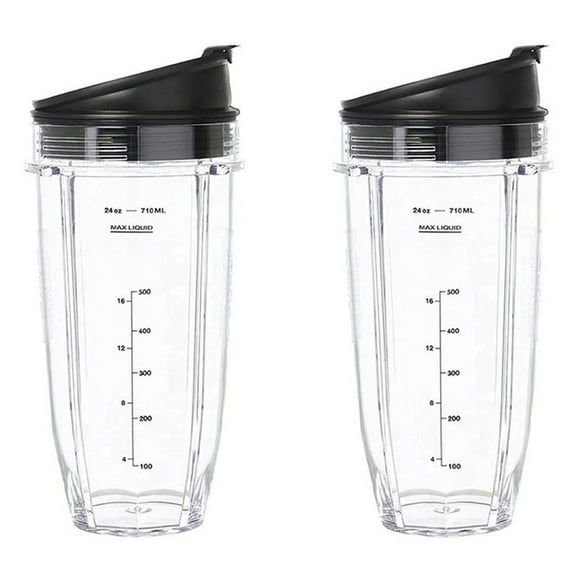2X Blender Cup Replacement for Blender Cup, Blender , Blender Parts (24 Oz/710 Ml)