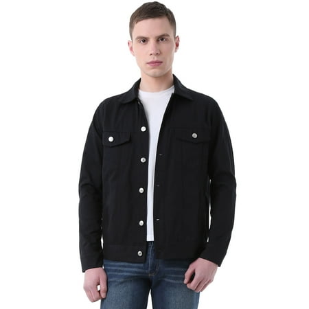 Men's Flap Chest Pockets Button Closure Denim Jackets