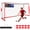 Red, variant on Sturdum 12 x 6 ft Soccer Goal, Portable Soccer Net for Backyard Training, Quick Setup Soccer Practice Goal with Durable Metal Base for Outdoor Use