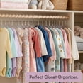 thumbnail image 7 of Concepts Baby Hangers, Rainbow Acrylic Glitter Infant Hangers with Chrome Hook - Space-Saving Clothes Hanger, 20-Pack, 7 of 7