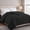 Black, variant on Bedding Comforter Down Alternative Queen Size, Cooling Duvet Insert with Corner Tabs and Box Stitched, Lightweight Bedding Quilted Comforter for All Season, Grey