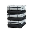 thumbnail image 6 of Premier Kitchen Towels - 15 x 25 - 6 Pack - Windowpane Pattern - Grey - 100% Cotton, 6 of 7