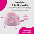 thumbnail image 3 of Bumbo Baby Infant Soft Foam Floor Booster Seat with Adjustable Harness, Cradle Pink, 3 of 9
