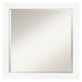 thumbnail image 2 of Cabinet White Narrow Beveled Wood Bathroom Wall Mirror, 2 of 11