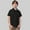 Black, variant on Liyamei Boys Button Up Shirts Short Sleeve Lightweight Summer T Shirt Tees Tops Size 4-5 Years