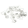 thumbnail image 2 of 20 piezas de pendientes en blanco con personalidad, bandejas de acero inoxidable huecas para hacer joyas, manualidades de bricolaje, 2 of 10