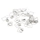 thumbnail image 2 of 20 piezas de pendientes en blanco con personalidad, bandejas huecas de acero inoxidable para hacer joyas y manualidades., 2 of 14