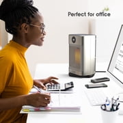 Cozi by Tzumi 10 Oscillating Ceramic Desktop Space Heater With LED Display and Remote Control