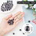 thumbnail image 2 of 45pcs 9~12mm Gold Sand Lampwork Beads Glass Handmade Round Loose Beads for Rosary Making Jewelry Craft Making with 2mm Hole - Black DIY, 2 of 9