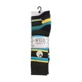 thumbnail image 2 of Mens Pattern Bamboo Fiber Socks | 5 Pair Multipack 6-11 | Sockshop WILDFEET | Colourful Dress Socks, 2 of 2