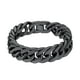 thumbnail image 1 of PROSTEEL Pulseras de cadena cubana de 17 mm de acero inoxidable negro para hombre, pulsera de cadena Franco gruesa Hip Pop para niños, hijo, marido, regalo de cumpleaños de Navidad, 7.5in, 1 of 7