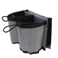 thumbnail image 4 of 2 piezas Portavasos para maletas, portavasos de viaje para equipaje - Manos libres - Espacio para dos tazas de café - Regalos para accesorios de asistentes de vuelo Negro (Soporte para iPad), 4 of 4