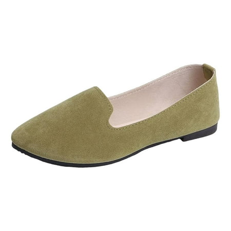 Mepaouo Women s Flat Dress Ballet Shoes Business Casual Slip on Walking Loafers(AG 8.5)
