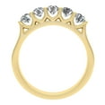 thumbnail image 3 of 1.00 Carat TW Diamond Five Stone Wedding Band in 14k Yellow Gold, 3 of 4