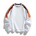 thumbnail image 2 of Zysthvn Pullover Sweatshirts for Men Long Sleeve Casual Fall Cotton Mens Sweatshirts Lightweight Crewneck Loose Color Block Tops, 2 of 8
