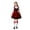 Wine, variant on WRKEKC Girls Costume Dress Set Long Sleeve Vintage Maid Apron Puff Sleeve Stage Performance Gown for 3-11 Years