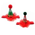 thumbnail image 2 of EeaseMX 2 gorros navideños para mascotas, para cachorros, gatos y perros, gorros decorativos para disfraz navideño., 2 of 7