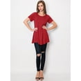 thumbnail image 6 of Made by Johnny Women's Tunic Top Casual T Shirt for Leggings S-5XL Plus Size XXL RED, 6 of 6
