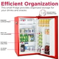 thumbnail image 5 of Frigidaire 3.2 Cu. Ft. Retro Compact Refrigerator with Side Bottle Opener EFR376, Red, 5 of 7