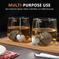 thumbnail image 7 of Januofit Tea Infuser for Loose Leaf Tea 2 Pack – 2" 304 Stainless Steel Tea Strainer Ball with Bonus Tea Scoop Clip – Extra Fine Mesh, Rustproof, Easy to Clean, 7 of 7
